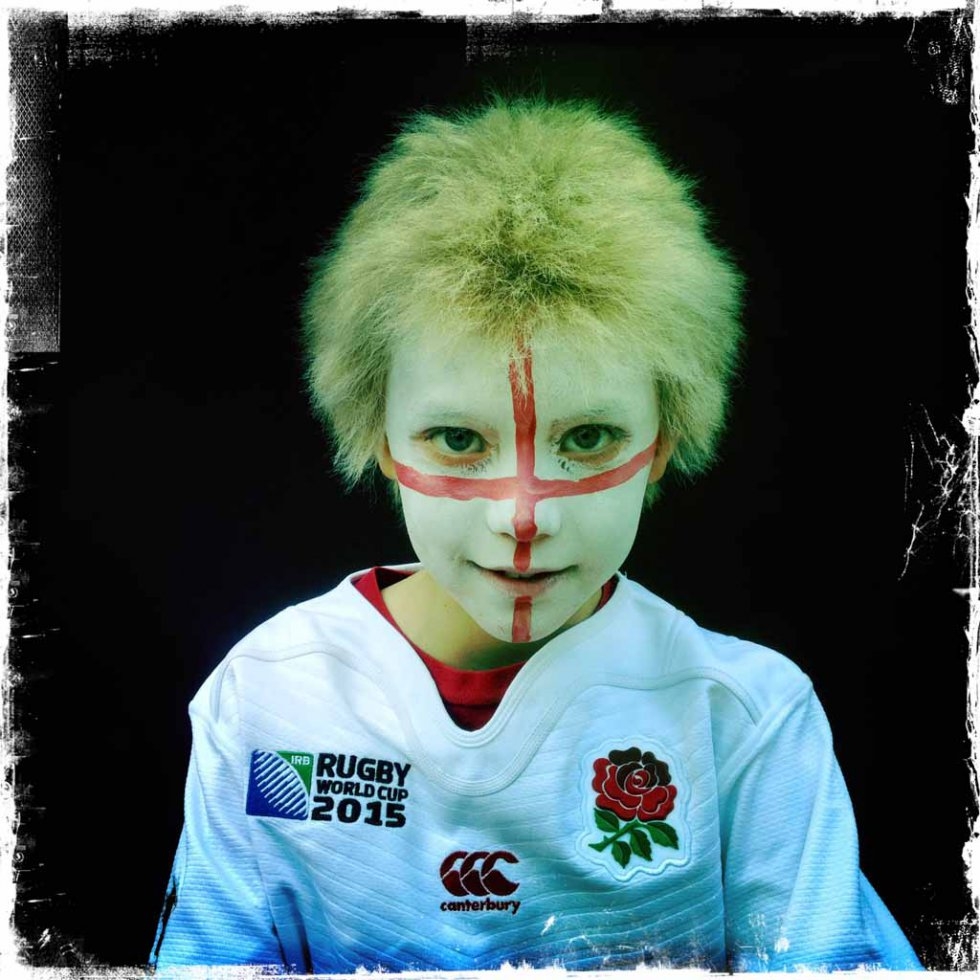 A portrait of an England fan is my favourite shot of the project so far. (AFP/Adrian Dennis) A portrait of an England fan is my favourite shot of the project so far. (AFP/Adrian Dennis)