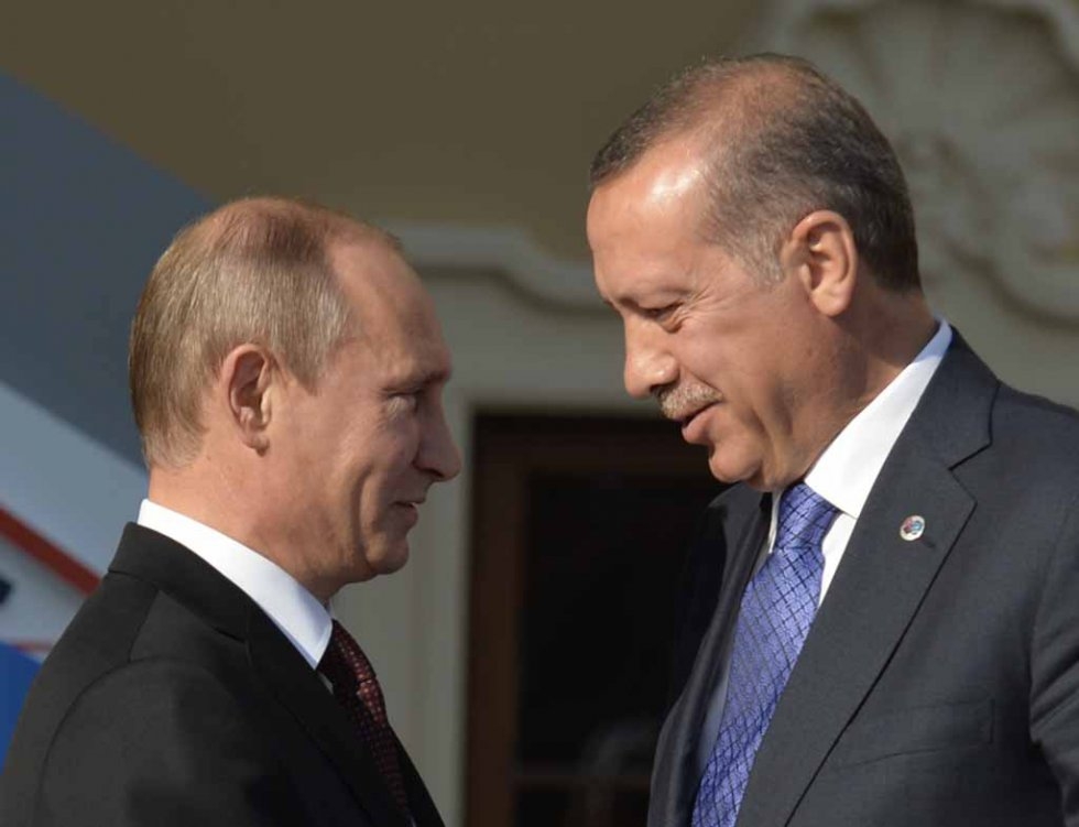 Putin and Erdogan in happier times, September, 2013. Putin and Erdogan in happier times, September, 2013.