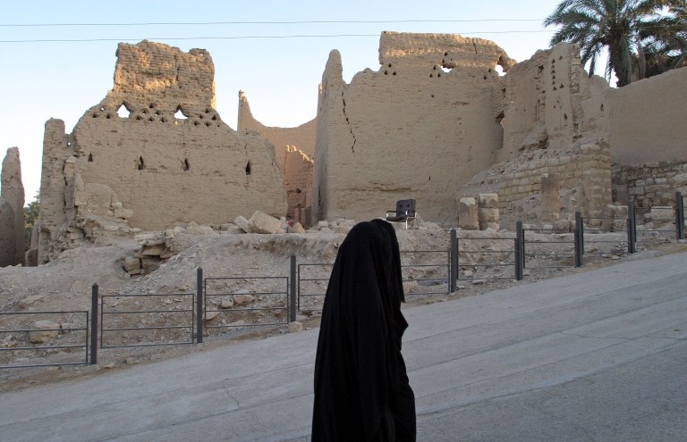 A Saudi woman walks in al-Diriyah in 2006 A Saudi woman walks in al-Diriyah in 2006
