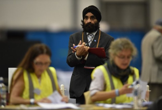 Votes are counted in the Royal Highland Centre in Edinburgh on September 18, 2014 Votes are counted in the Royal Highland Centre in Edinburgh on September 18, 2014