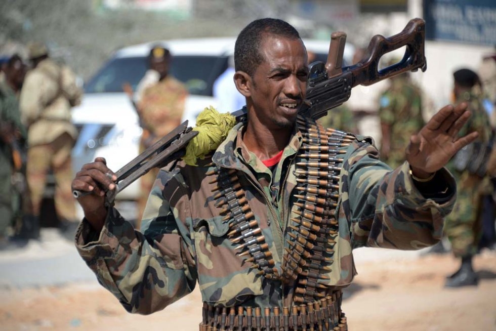 Somali soldiers patrol the streets of Mogadishu on February 22, 2014 Somali soldiers patrol the streets of Mogadishu on February 22, 2014