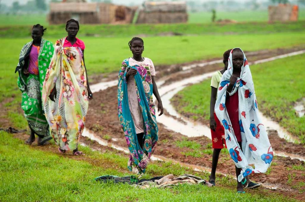 A group of women and children in Unity State in June 2011. A group of women and children in Unity State in June 2011.