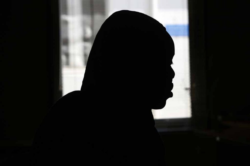 A victim of sexual abuse tells her story in the Sudanese capital in March. A victim of sexual abuse tells her story in the Sudanese capital in March.