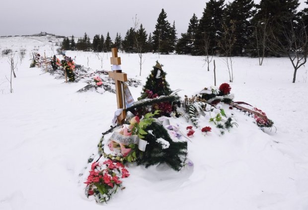 The graves of Donetsk People's Republic fighters near the Savur-Mogyla memorial The graves of Donetsk People's Republic fighters near the Savur-Mogyla memorial