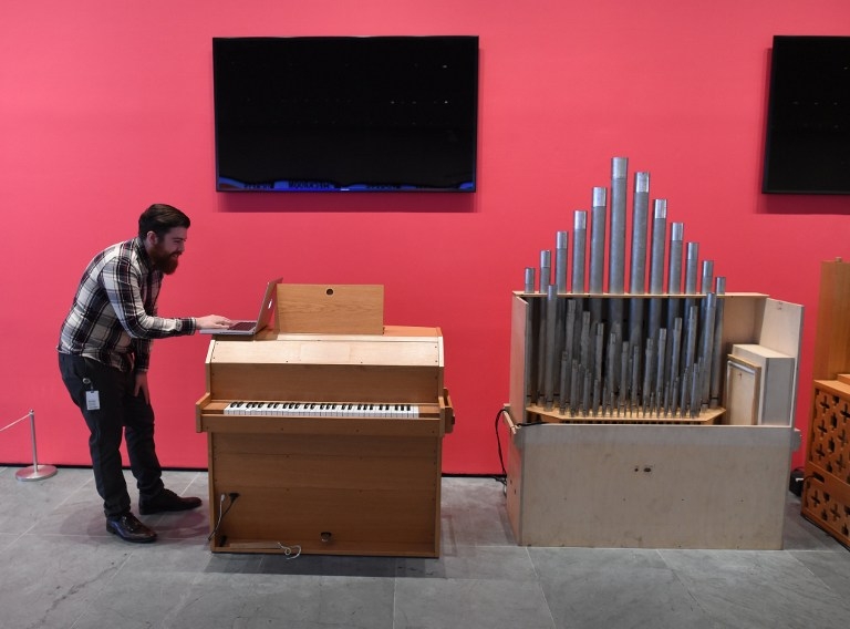 Instruments in the MoMA Bjork show in New York Instruments in the MoMA Bjork show in New York