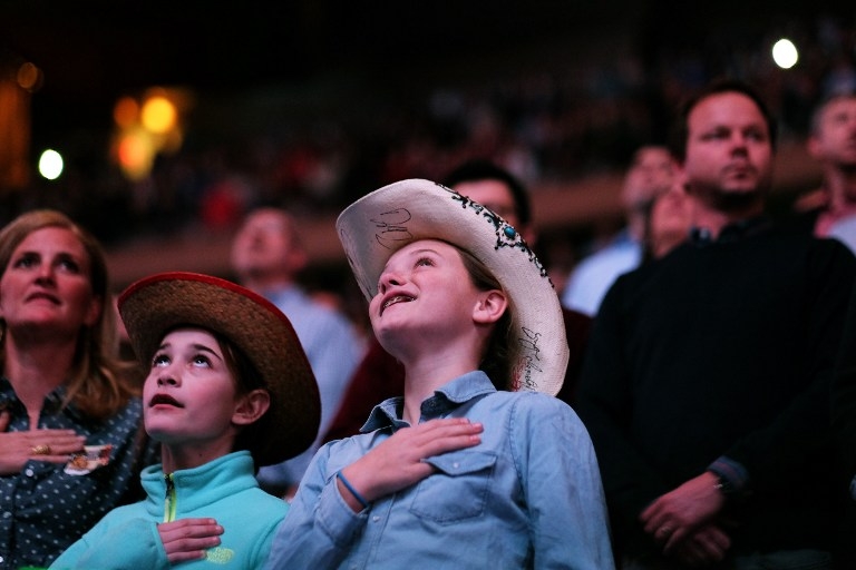 Singing the national anthem before the start of the PBR Monster Energy Buck off on January 16, 2015 Singing the national anthem before the start of the PBR Monster Energy Buck off on January 16, 2015