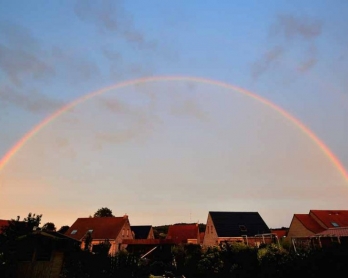 A rainbow over France. August, 2013. (AFP/Philippe Huguen)