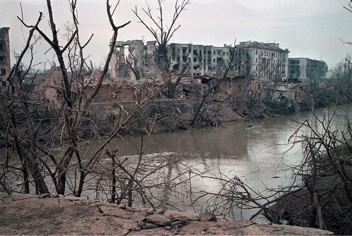 Река Сунжа Чечня 1995